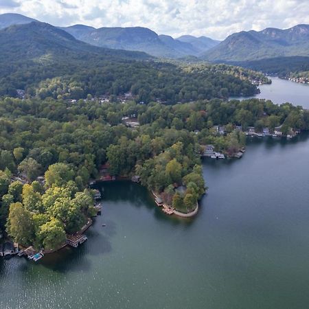 Russell'S Fort At White Oak Point: Historical Cabin On Lake Lure, Luxury, Direct Lake Access! Villa Exteriör bild