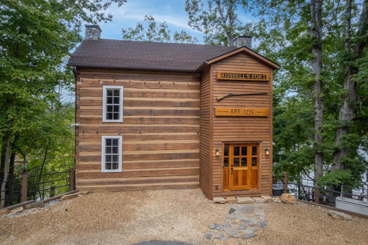 Russell'S Fort At White Oak Point: Historical Cabin On Lake Lure, Luxury, Direct Lake Access! Villa Exteriör bild