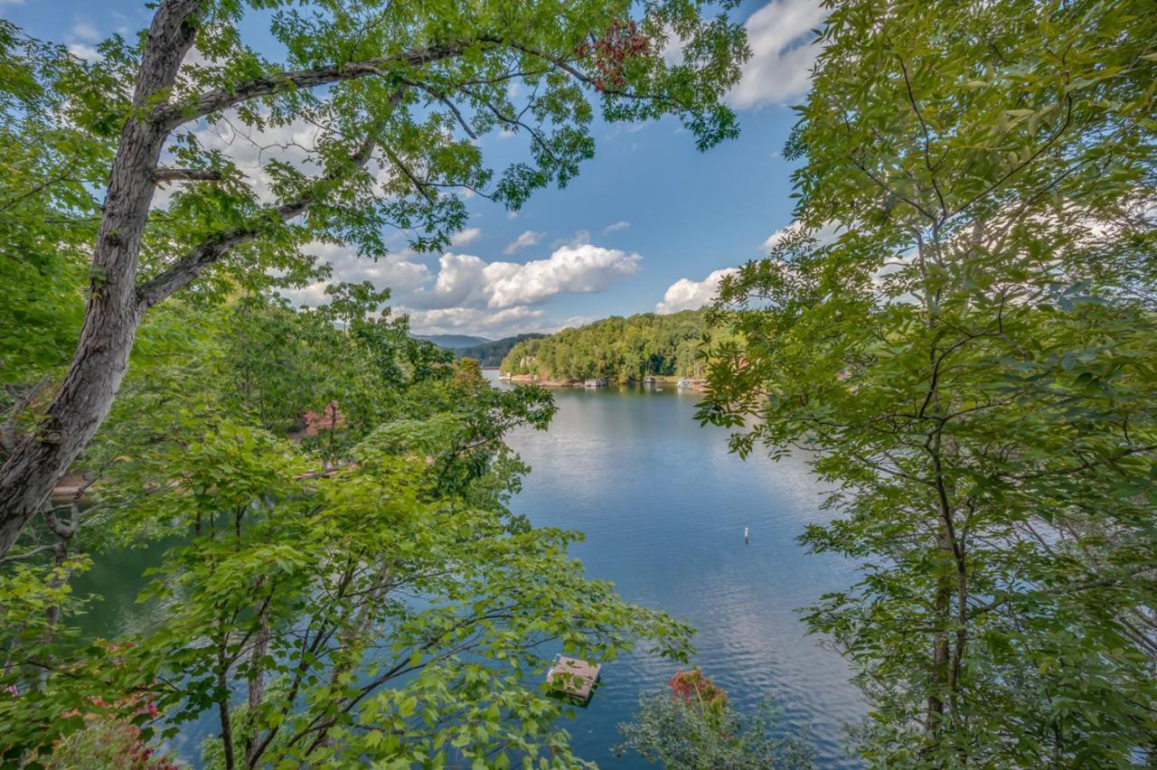 Russell'S Fort At White Oak Point: Historical Cabin On Lake Lure, Luxury, Direct Lake Access! Villa Exteriör bild