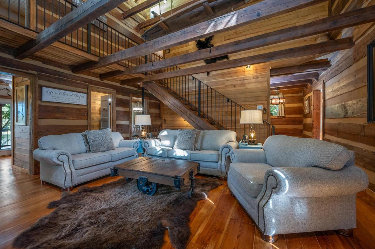 Russell'S Fort At White Oak Point: Historical Cabin On Lake Lure, Luxury, Direct Lake Access! Villa Exteriör bild