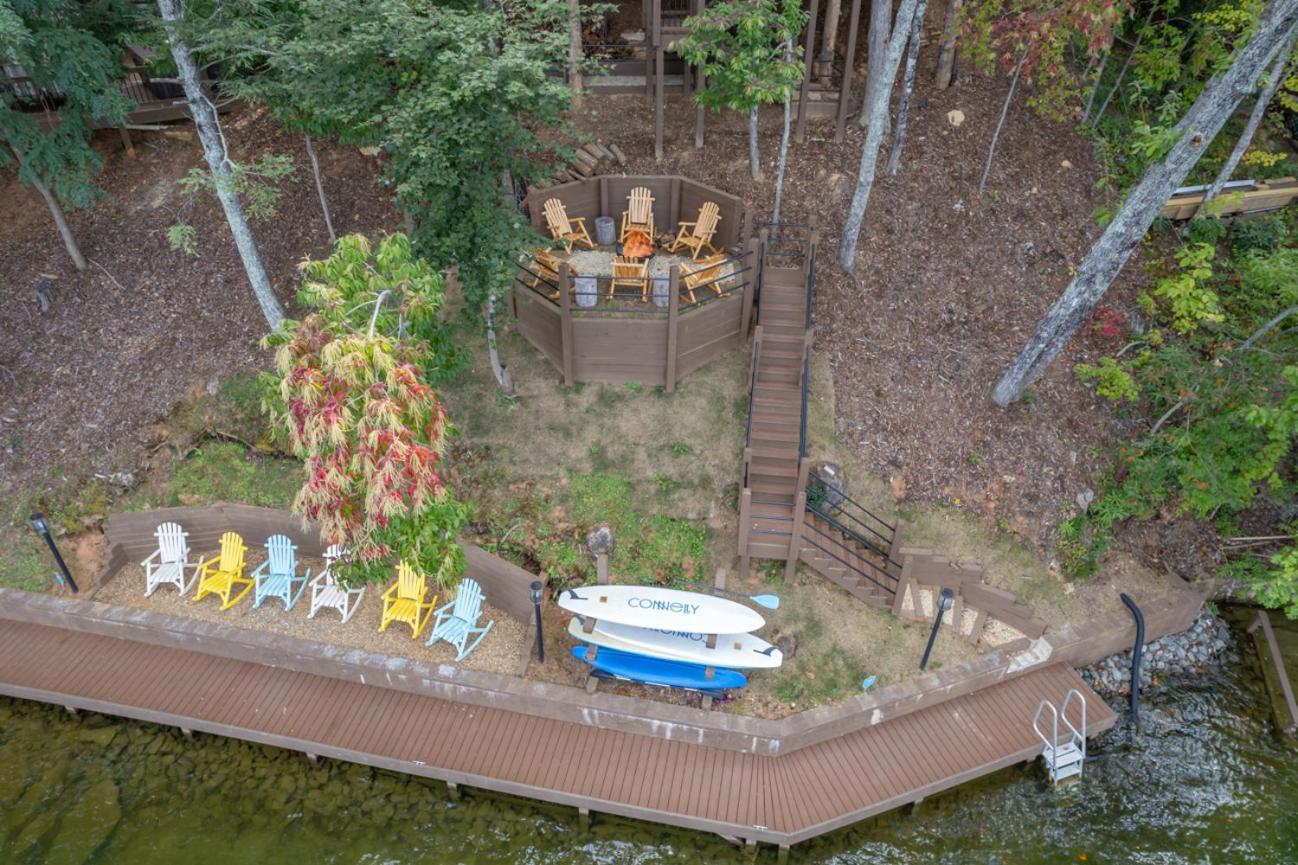 Russell'S Fort At White Oak Point: Historical Cabin On Lake Lure, Luxury, Direct Lake Access! Villa Exteriör bild